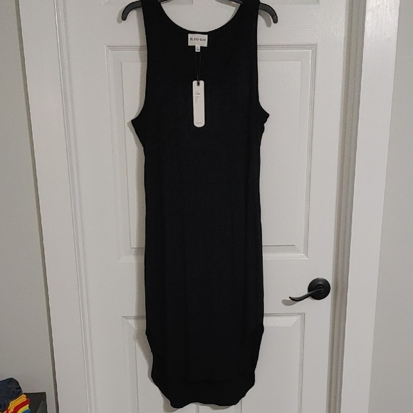 Olive & Oak Dresses & Skirts - Olive + Oak Black Sleeveless Tank Maxi Dress Sz XL Soft Fit Rounded Hem